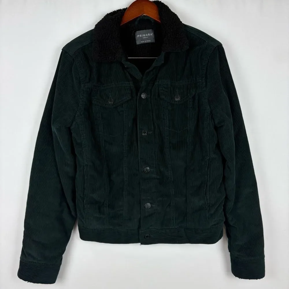 Primark Courdoroy Sherpa Lined Button Up‎ Jacket